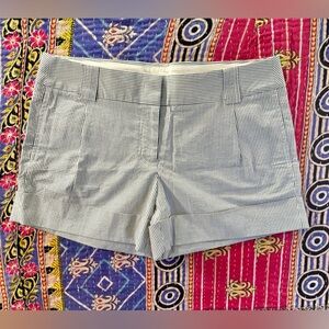 J CREW Women’s City Fit Navy & White Striped Cuffed Shorts - Size 12 - (NWT!)